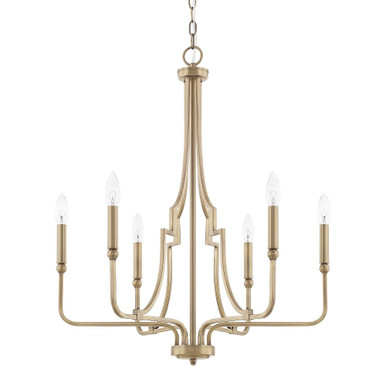 Dawson 6 Light Medium Chandelier by Capital - 419361AD