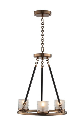 Library 3 Light Small Chandelier by Kalco - 512471LB