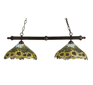 Wild Sunflower 2 Medium Island Pendant 38 Inch Length by Meyda Tiffany - 18845