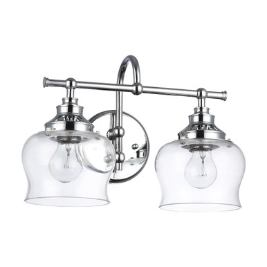 Daphne 2 Light Bath Vanity 10.13 Inch Tall and 15.13 Inch Wide by Golden - 3610-BA2