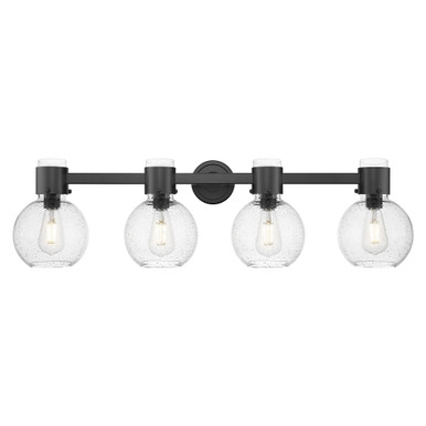 Lawton Sphere 4 Light Bath Vanity 34 Inch X 9.63 Inch Tall by Innovations - 464-4W-G464B-7