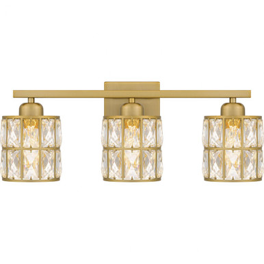 Gibson 3 Light Vanity Light 21.25 Inch Wide by Quoizel - GIB8622AB