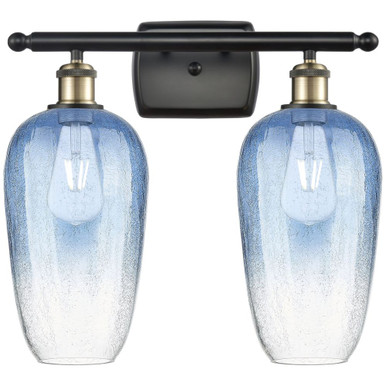 Brookhaven Flute 2 Light Bath Vanity 16 Inch X 17 Inch by Innovations - 516-2W-G484-7