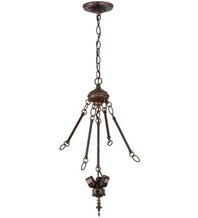Accessory 5 Inch 3 Light Inverted Pendant Hardware by Meyda Tiffany - 21040