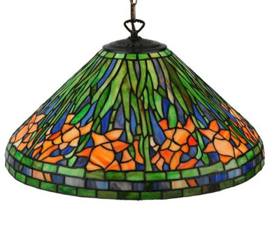 Hanging Daffodil 1 Light Large Pendant by Meyda Tiffany - 31094
