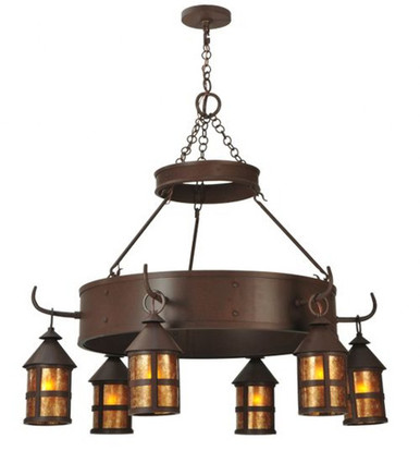 Aberdeen 6 Light Chandelier 53 x 48 Inches Wide by Meyda Tiffany - 107472