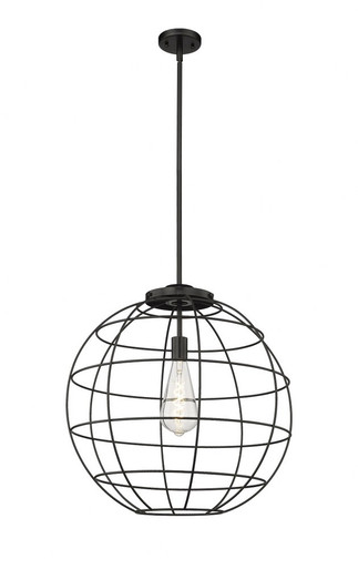 Lake Placid 1 Light Large Pendant by Innovations - 221-1S-BK-CE-22-BK