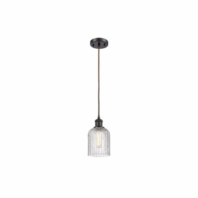 Bridal Veil 1 Light Mini Pendant 9 Inch Tall by Innovations - 516-1P-G559-5