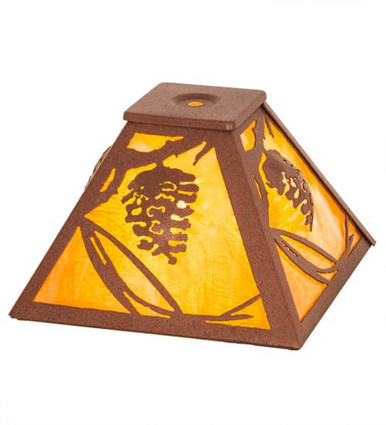 Whispering Pines Square Glass Shade by Meyda Tiffany 30146 - 30146