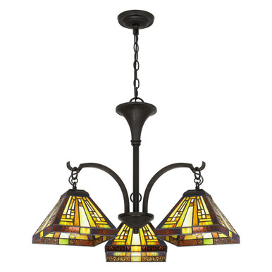 Stephen 3 Light Medium Chandelier by Quoizel - TFST5103VB