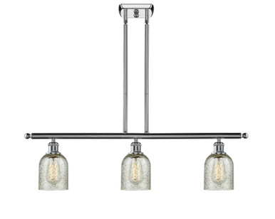 Caledonia 3 Light Stem Hung Island 9.5 Inch and 36 Inch Wide by Innovations - 516-3I-PC-G259