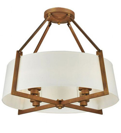 Cilindro Lucy 4 Light Semi Flush Mount 24.75 x 31 Inches by Meyda Tiffany - 129153