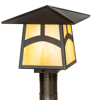 Stillwater Hill Top 1 Light Outdoor Post Mount by Meyda Tiffany - 45238