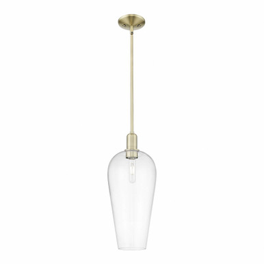 Chelsea 1 Light Mini Pendant 19.63 Inch Tall and 8 Inch Wide by Innovations - 716-1S-AB-G456-8CL