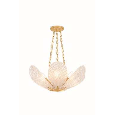 Galena 6 Light Chandelier 8 Inch Tall and 24 Inch Wide by Corbett - 538-24-VGL
