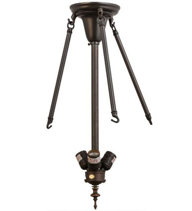 22 Inch Hx17 Inch W Semi Flush W/Rods Hardware by Meyda Tiffany - 115266