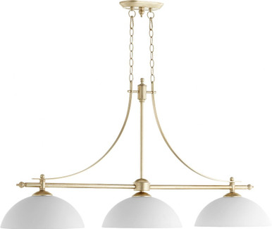 Aspen 3 Light Mini Island Chandelier by Quorum - 6577-3-60