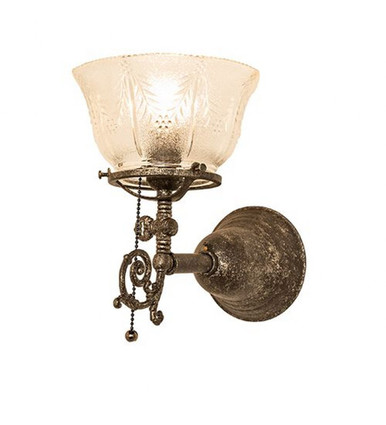 Revival Gas & Electric 1 Light Wall Sconce 10 x 7.5 Inches by Meyda Tiffany - 253409