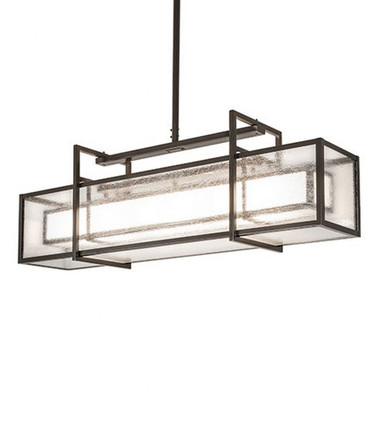 Nelson 6 Light Oblong Pendant 85 x 54 Inches by Meyda Tiffany - 264163