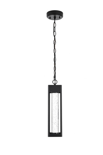 Amaris 11W 1 LED Outdoor Pendant 15 Inch Tall and 4 Inch Wide by Elegant - OD604H15BK