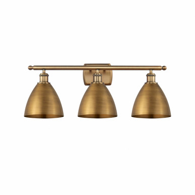 Metal Bristol 3 Light Vanity Light 27.5 Inch Wide by Innovations - 516-3W-MBD-75
