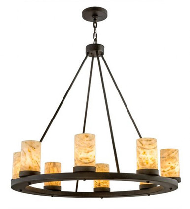 Loxley Jadestone 8 Light Chandelier 41 x 37.5 Inch by Meyda Tiffany - 172274