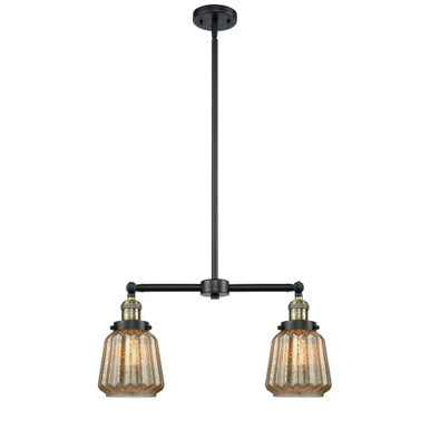 Chatham 2 Light Stem Adjustable Island 10 and 21 Inch Wide by Innovations - 209-G14
