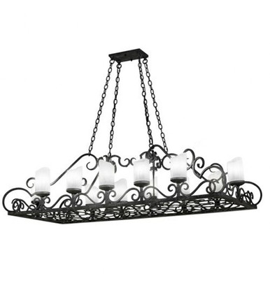Carlotta 144W 12 LED Oblong Chandelier 28 x 31 Inches Wide by Meyda Tiffany - 254701