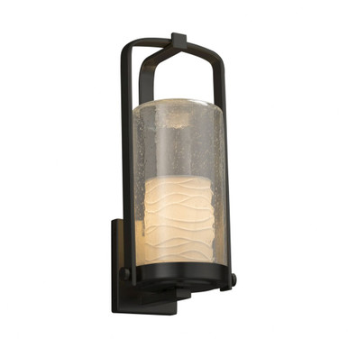 Limoges Atlantic 1 Light Wave Large Outdoor Wall Mount by Justice Design - POR-7584W-10-WAVE