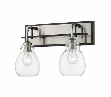 Kraken 2 Light Wall Sconce 16 Inch Wde by Z Lite - 466-2S-MB-BN