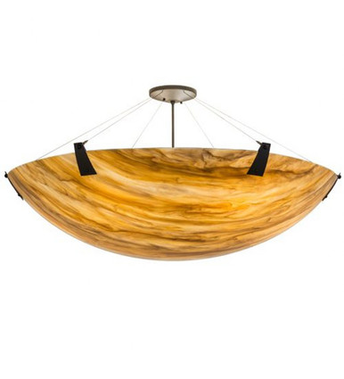 Araneta 72W 6 LED Semi Flush Mount 24 x 48.75 Inches by Meyda Tiffany - 167686