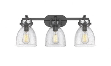 Newton Bell 3 Light Dome Glass Vanity Light by Innovations - 410-3W-G412-7