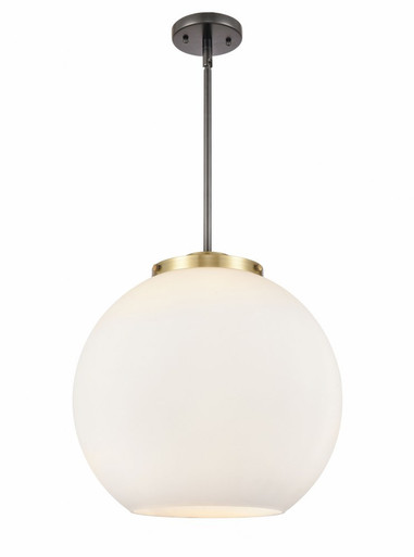 Athens 3 Light Stem Hung Pendant 16.38 X 15.75 Inch Wide by Innovations - 221-3S-BAB-G121-16