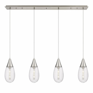 Malone 4 Light Cord Hung Oversized Linear Pendant by Innovations - 124-450-1P-G450-6