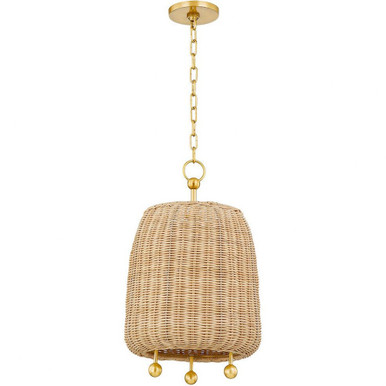 Elena 1 Light Medium Pendant by Mitzi - H802701S-AGB