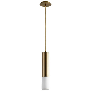 Opus 11.9 Watt 1 LED Mini Pendant with Glass by Oxygen - 3-654-G