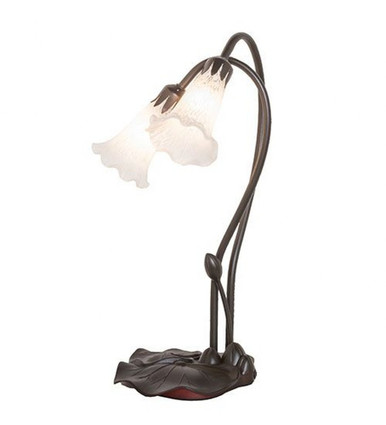 White Pond Lily 2 Light Accent Lamp by Meyda Tiffany - 14654