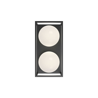 Amelia 2 Light Outdoor Wall Lantern by Alora - EW519213BK