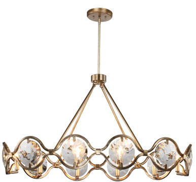 Quincy 10 Light Oversized Chandelier by Crystorama - qui-7629-dt