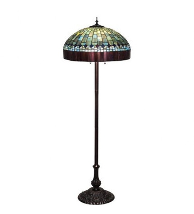 Tiffany Candice Three Light Floor Lamp by Meyda Tiffany - 26491
