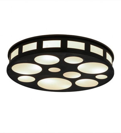 Geo - 8 Light Flush Mount-6 Inches Tall and 30 Inches Wide by Meyda Tiffany - 175885