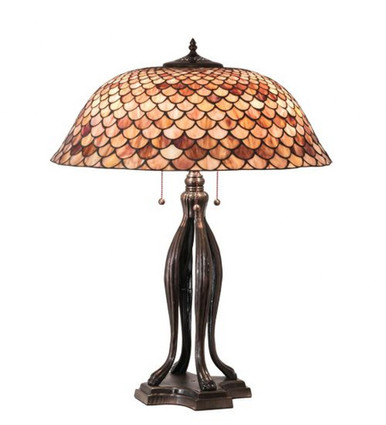 Fishscale 30 Inch High Fishscale Table Lamp by Meyda Tiffany - 230385