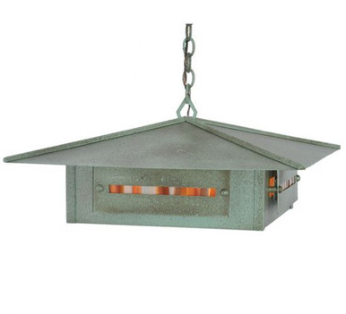 Moss Creek Creekside 4 Light Square Pendant 14 x 35 Inch by Meyda Tiffany - 105984