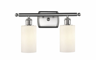 Clymer 2 Light Bath Vanity 9.88 Inch Tall X 13.88 Inch Wide by Innovations - 516-2W-SN-G801
