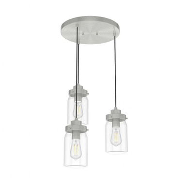 Devon Park 3 Light Medium Round Cluster Pendant by Hunter Fans - 19157