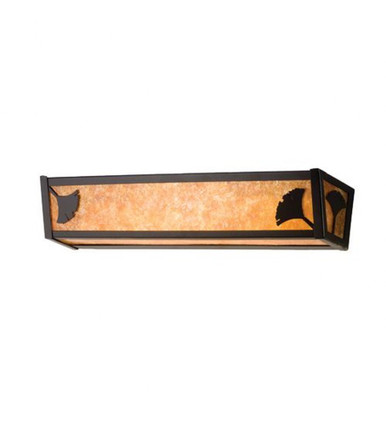 Ginkgo Leaf 4 Light Bath Vanity 4.5 x 24 Inches by Meyda Tiffany - 14260