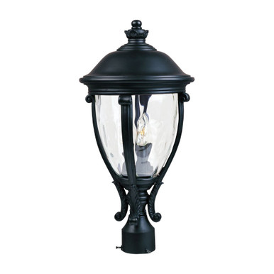 Camden VX Three Light Outdoor Pole/Post Mount by Maxim  - 41421WGBK