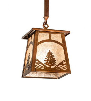 Mountain Pine 1 Light Mini Pendant 67 x 10 Inches by Meyda Tiffany - 227795
