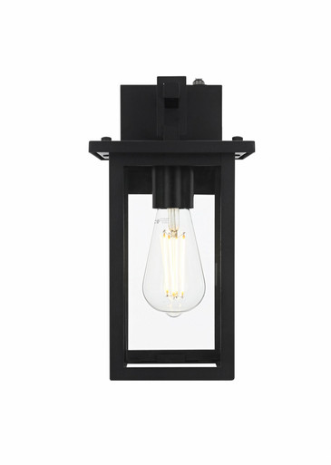 Venango 1 Light Outdoor Wall Sconce 12.5 Inch Tall X 6 Inch Wide by Elegant - OD324W12BK