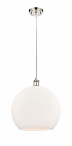 Athens 1 Light Medium Pendant 18.38 Inch Tall by Innovations - 516-1P-PN-G121-14